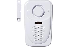 SABRE Wireless Elite Home and Commercial Door Security Alarm with LOUD 120 dB Siren and Exit Entry Delays - DIY EASY to Install