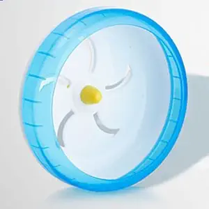 Sage Square 17.5 cm Jumbo Cage Attachment Running Cum Jogging Cum Exercise Wheel for Hamster / Dwarf / Gerbil / Mice / Mouse (Blue)