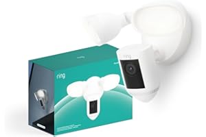 Ring Flutlichtkamera Pro Kabel (Floodlight Cam Wired Pro) | Außenkamera mit 2K-Video mit Ring Vision, 3D-Bewegungserfassung, Sirene, Überwachungskamera | 30-tägige kostenlose Testphase für Ring Home
