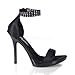 Produktbild Pleaser Sandaletten Vogue-32 Schwarz Satin Größe US 7 / EU 37