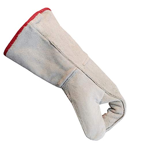 détail Gants de travail pour barbecue à épaississement court à section mince et à température élevée