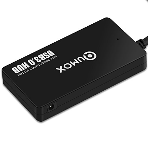 QUMOX Slim 4-Port fach USB 3.0 5Gbps Speed Portable Compact Hub Adapter For PC Laptop - 4