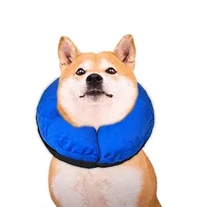TANDD Protective Inflatable Collar for Dogs and Cats, Comfortable Pets Post Operative Collar to Prevent Pets from Touching Biting Scratching at Injuries Wounds Stitches