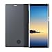 Produktbild Galaxy Note8 Hülle, Luxus Smart Window Sleep Wake Up Aufrechter Flip Leder Stand Halter Fall Fall für Samsung Galaxy Note 8 (Schwarz)