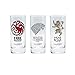 Produktbild Game of Thrones Set von 3 Gläser 300 ml, Häuser stark Lannister und Tagaryen