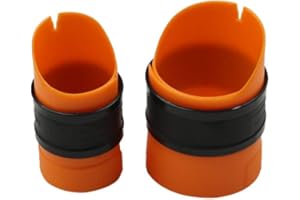 URPIZY Système de chargement de sac PVA pour pêche à la carpe - Outil de pêche à la carpe - Plastique PVA - Orange