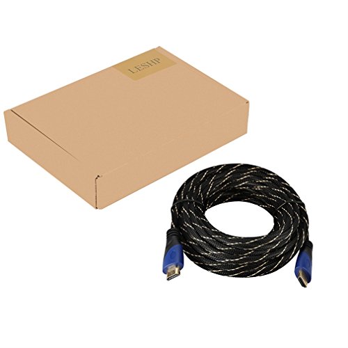 HDMI Kabel,LESHP Premium 10m Ultra HD 4k | High Speed with Ethernet | HDMI 1.4a kompatibel | 4K Ultra Full HD 1080p | 3D / ARC / CEC (Blau+Schwarz) - 8