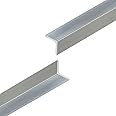 Aluminium Corner Trim - Aluminium Angle Edge Trim - Natural Silver Finish - 1 Metre length (12mm x 12mm)