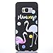 Produktbild Samsung Galaxy S8 Plus S8+ Hülle, Chreey [Schwarz Serie] Full Body Cover Bumper Case Weich TPU Silikon Handyhülle Kratzfeste Anti-Rutsch Matt Schutzhülle Backcover [Flamingos]