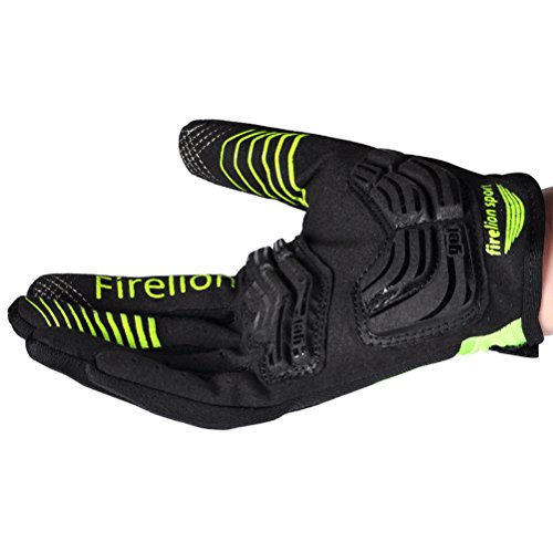 FIRELION Radsporthandschuhe Mountainbike Handschuhe f¨¹r Herren und Damen – Ideal gloves f¨¹r Road Race, Radsport, Reiten, Wandern, Bergsteigen, Camping und mehr Sports im Ferien MTB DH Downhill Off - 5
