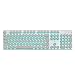 Produktbild Prosperveil K100 Steampunk Retro Tastenkappe USB Wired Backlit Gaming Mechanical Tastatur (blau blau