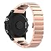 Price comparison product image SongNi® Stainless Steel Strap Wrist Bands Replacement for Garmin Fenix 3/Fenix 3 HR-Rose gold(tracker is not included)