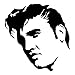 Price comparison product image Elvis Presley face Sticker Suitable for Tablet Sticker, Wall Sticker, Laptop Sticker, car Sticker