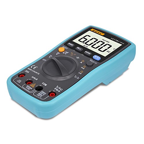 Balai VC17B Digital-Multimeter 6000 Counts TRMS AC / DC-Widerstand Kapazität Resistance Capacitance Temperatur Frequenz Einschaltdauer Tester Blau - 2