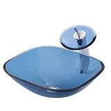 Hecho de vidrio templado de alta calidad, este lavabo es la elección perfecta para cualquier baño, lavandería y baño de damas .