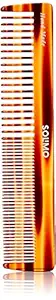 Amazon Brand - Solimo Handmade Turtle Shell Brown Curved-Edge and Easy-Grip All-Purpose Comb, 19 cm x 4 cm