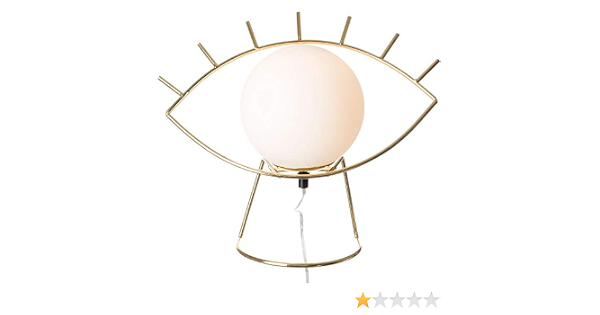 Neoly 38 2l 013 Golden Eye Light Metal And Glass H30 X 16 33 Cm White Gold Amazon Co Uk Lighting 