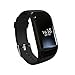 Produktbild cositea R1 Smart Fitness Herzfrequenz Monitor Armband mit Sleep Monitor, professionelles dynamisches Herzfrequenz Überwachung, Sport Activity Tracker Pedometer mit Alarm (Schritt, Kalorienzähler, Sleep Tracker) kompatibel mit Android, Iphone IOS Smart Phone, Selfie Fernbedienung, Bluetooth 4.0 Wasserdicht ArmBand Für Business Menschen oder Sports FANCIER (schwarz)