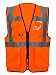 Produktbild Islander Fashions Hohe Sichtbarkeit Executive Sicherheit Weste Unisex Arbeitskleidung Reflektierende Jacke Orange/Schwarz Zip Weste 5 X GRO