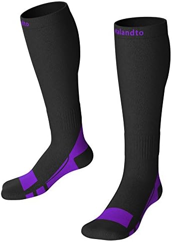 Compression Socks for Women &amp; Men, Compression Stockings ,Graduated 20-30mmhg, for Sports, Flying, Medical, Maternity, Pregnancy, Flight, Travel, Running, Basketball, Nurse by Nalandto