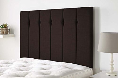 Aspire Furniture Amberley Headboard in Malham Weave Fabric - Sandle Wood - Double 4ft6