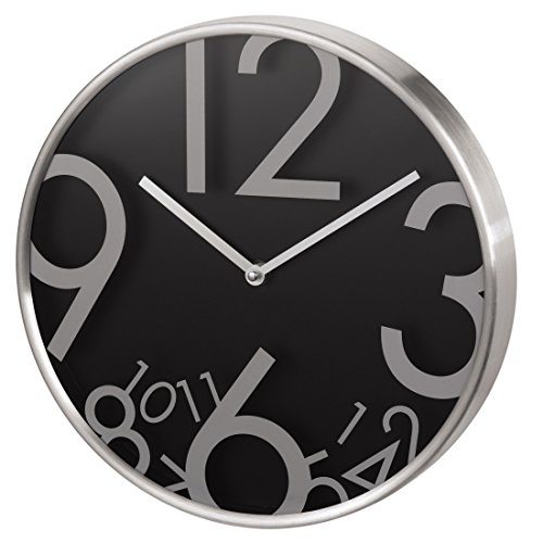 Hama Wanduhr ohne Ticken AG-330 (modern, lautlos, u.a. geeignet für Küche) schwarz - 2