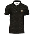 Equipped Men's Golf Premium Polo T-Shirt | Short Sleeve | Regurlar Fit Collar Black Tshirt