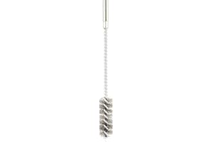 kwb rund trådborste/cylinderborste fin, vågig ståltråd, Ø 26 mm för metall och sten, trådborste för borrmaskin inkl. 8 mm rundskaft, rörborste f. panna/värmare