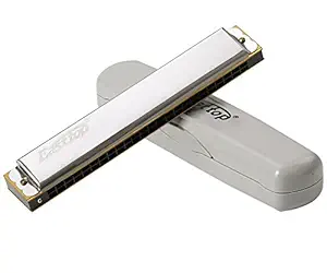 Easttop Harmonica 24 Holes 48 Tones with C Key Professional Mouth Organ Tremolo