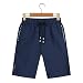 Produktbild Herren Laufen Board Shorts mit einstellbare, Slim fit Schnitt Besonders weich und bequem Herren Sweatshorts Kurze Hose,Gedruckte Buchstaben gerade groß lose 3 XXXL