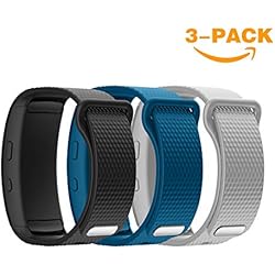 YaYuu Gear Fit 2 Pro/Fit 2 Correa de Reloj, Reemplazo de Banda de Silicona Suave Deportiva Pulsera de Repuesto para Samsung Gear Fit 2 Pro SM-R365 and Gear Fit 2 SM-R360 Smart Watch (pack de 3)