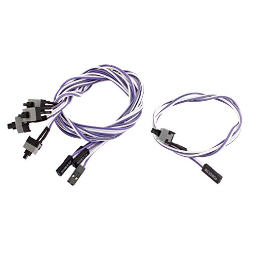 5x 58cm ATX Power Reset HDD Schalter Kabel für Desktop Computer Fall