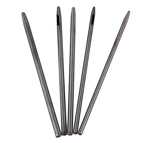 BQLZR Silber 1mm-5mm Heavy Duty Steel Leder Locheisen Loch zu machen Guertel Handwerk Cutter Werkzeug-Satz von 5 - 2