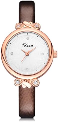 Cebbay Womens Wrist Watch, DISU DS065 Retro Design Analog Alloy Quartz Leather Band Watch