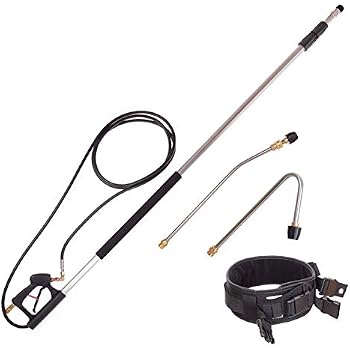Lance Télescopique Nilfisk Haute Et Basse Pression Jusqu'à 3,9m - Nettoyeur De Toiture, Pulvérisateur De Mousse Avec Buse Réglable - Parfait Pour Nettoyer En Hauteur (128502121)