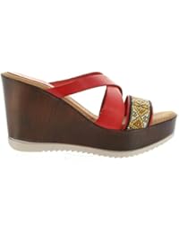 Sandalias de Mujer CUMBIA 30607 ROJO