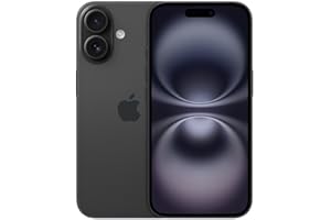 Apple iPhone 16, 128GB, Negro (Reacondicionado)