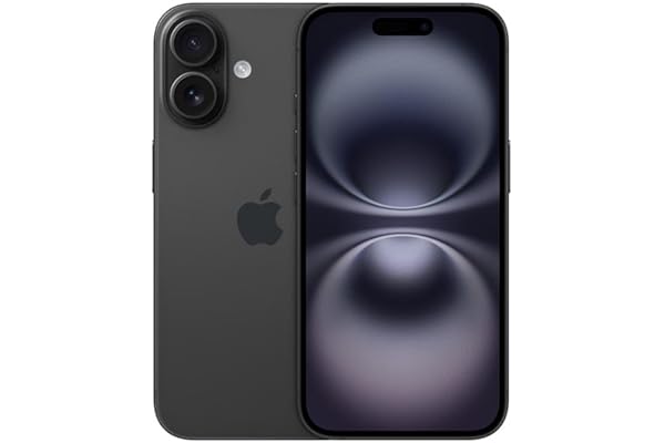 Apple iPhone 16, 128GB, Negro (Reacondicionado)