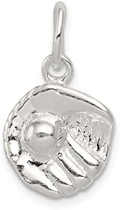 925 Sterling Silver Baseball Glove Pendant Charm Necklace Sport Softball Fine Jewellery For Women Gifts For Her