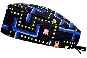 ROBIN HAT - Cuffie da sala Operatoria COMECOCOS CAPELLI CORTI con sistema di bloccaggio della mascherina alla cuffia - 100% cotone (Autoclave) - Massima comodità