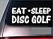 Produktbild CELYCASY Golfaufkleber Eat Sleep Disc G850, 20,3 cm, Vinyl Driver Putter Disc Schuhe Serie