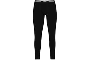 Reebok Leggings de rendimiento para hombre, capa base atlética larga John Leggings (S-XL)