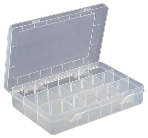 Weiß 15 Fach Plastische Crafts-Tools Aufbewahrungskoffer Box