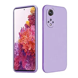 Compatible with Huawei nova 9 Case Silicone Square Ultra Slim Cases Shockproof Anti-Scratch Phone Case for Huawei nova 9 Full Body Protective Cover (Huawei nova 9, Purple)