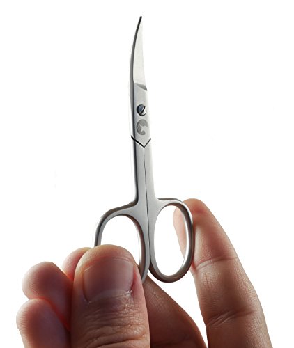 Nagelschere – Extra scharfe Nagelschere mit gebogener Schneide und Spitzenschutz – Für Finger- und Zehennägel – Maniküre und Pediküre - 3