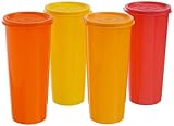 Tupperware Jumbo Tumblers Set, 470ml, Set of 4 (212),Assorted