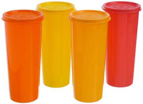 Tupperware Jumbo Tumblers Set, 470ml, Set of 4 (212),Assorted