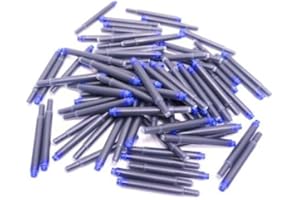 GENERISCH 100 Universalpatronen Tintenpatrone geeignet für Lamy Herlitz Pelikan Online Farbe: königsblau