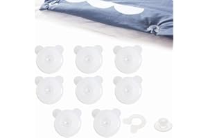 Rakiuty Pinces à Couette, Clips de Housse de Couette, Couettes Clips pour Garder la Couettes en Place, pour éviter Les Plis et Les Bouger, 8 Pièces