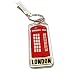Produktbild Classic Red British Phone Booth London / Phonebooth / Phone Box / Phonebox / Telephone Booth Keyring / Key Ring / Keychain / Key Chain Souvenir Quality Acrylic London Icon Schlusselring / Llavero / Porte-clés / Portachiavi Iconic Decal Custom Collection